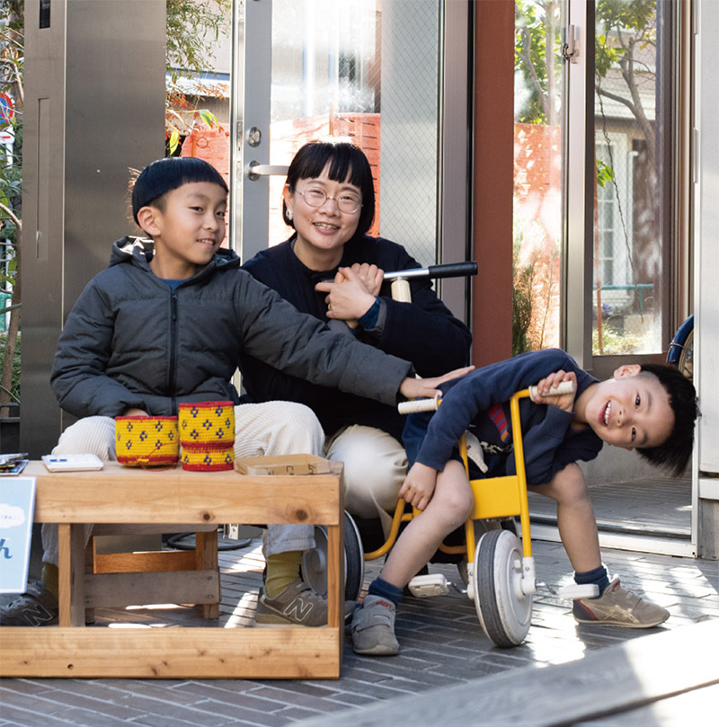 コピンピンさんと息子さんの写真