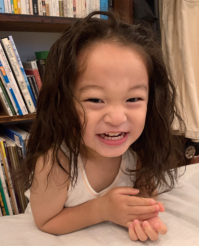 そよぎくんが笑っている写真